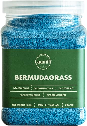Lawnifi Bermuda Grass Seeds for Lawn 1.8 lbs Covers 2,000 Sq Ft