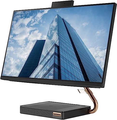 Image of Lenovo Ideacentre A540 All-in-One, 23.8 inch FHD Desktop, AMD Ryzen 5 Pro 4650GE, 16GB RAM 512GB PCIe SSD, Webcam, Wi-Fi, Wireless Keyboard & Mouse, Windows 10 Pro, Black