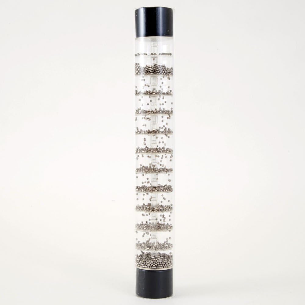 Bits and Pieces - Rain Fall Stick-Listen to Natural Sound of Rainfall and Watch Metal Balls Fall in Clear Acrylic Rain Stick - Music Rainstick