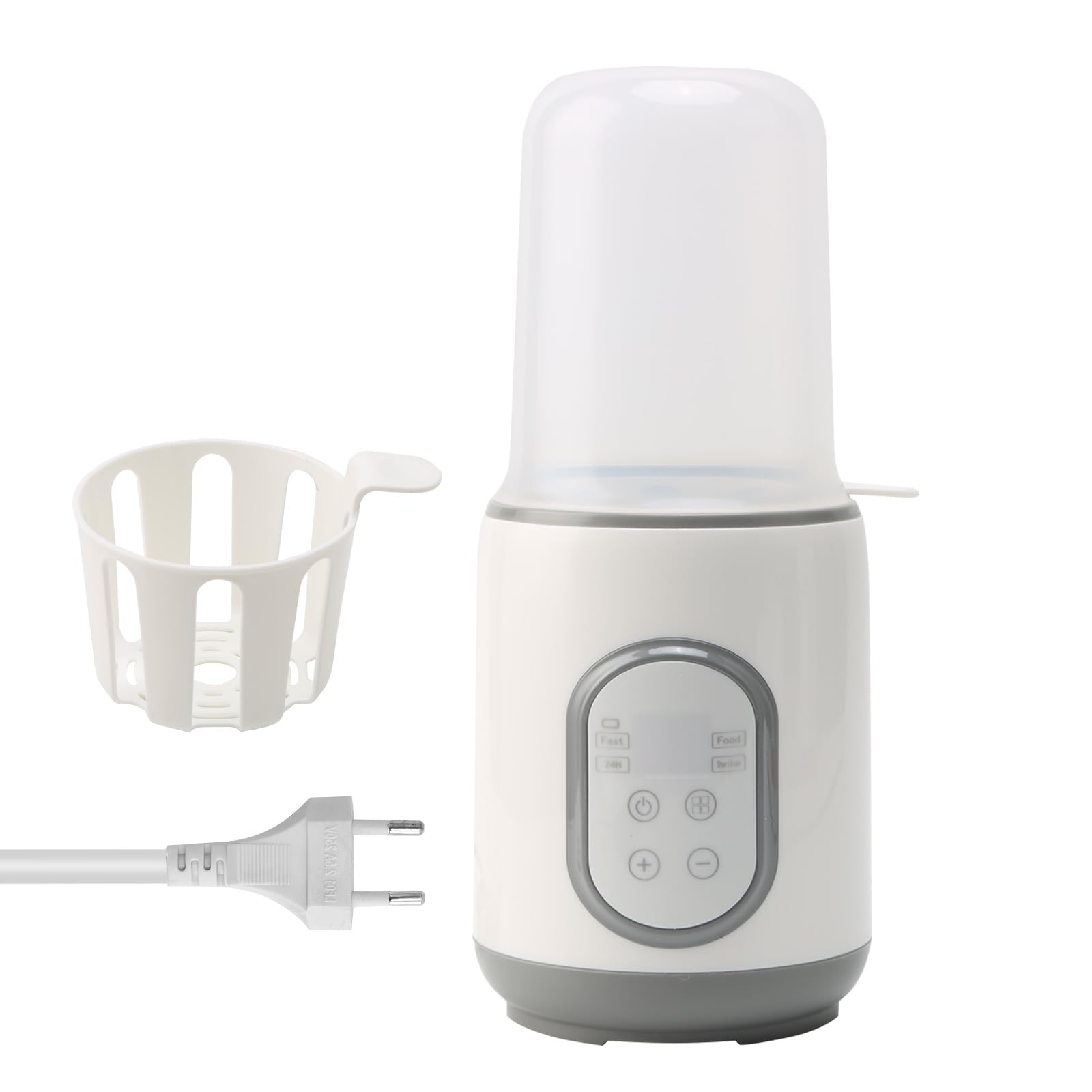 Scaldabiberon 8 in 1 veloce per bambini, scalda biberon portatile con timer e spegnimento automatico, riscaldamento rapido e scongelamento materno