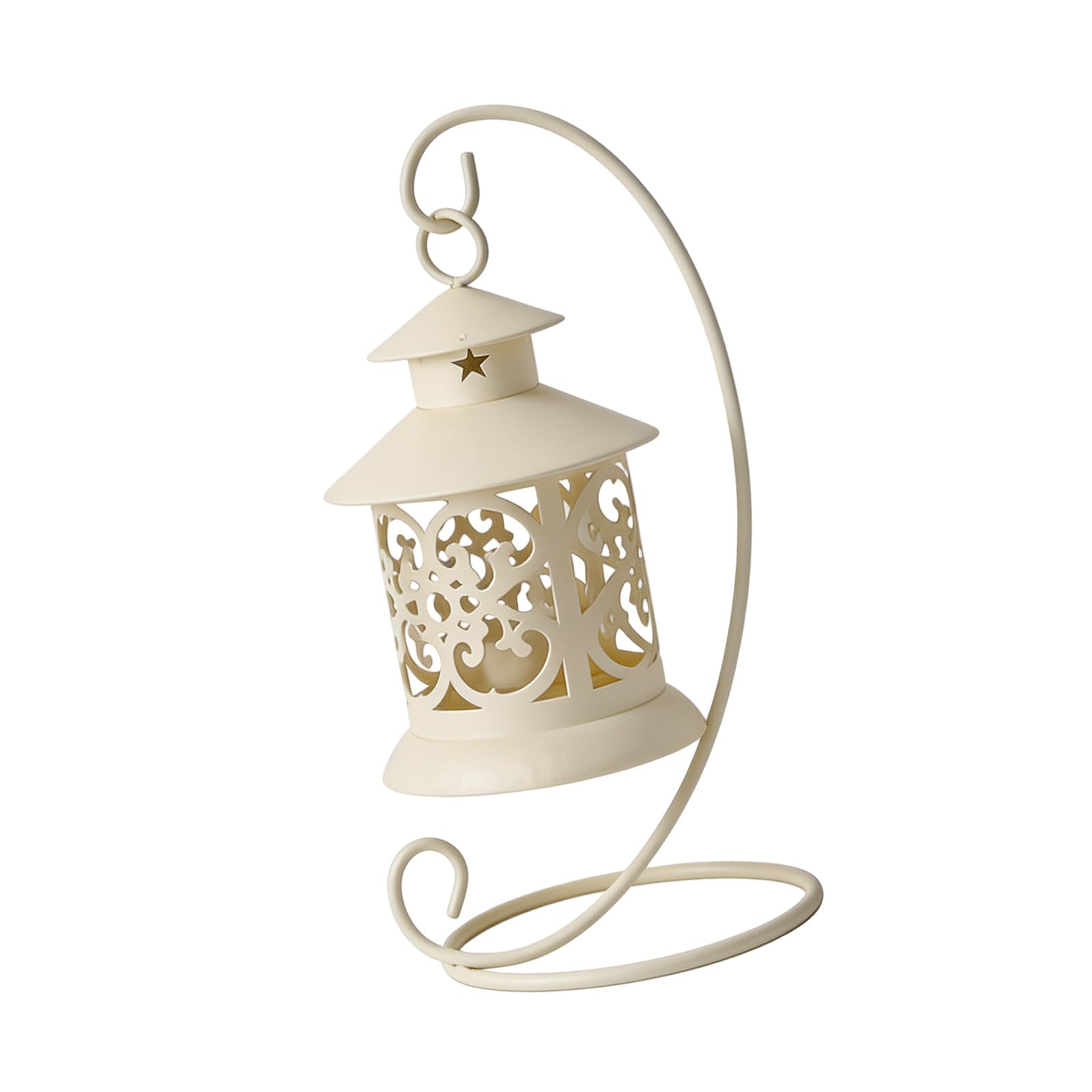 Artistic Bird Cage Shape Candleholder Craft of Wrought Iron Materials Dining Table Highlight Owner