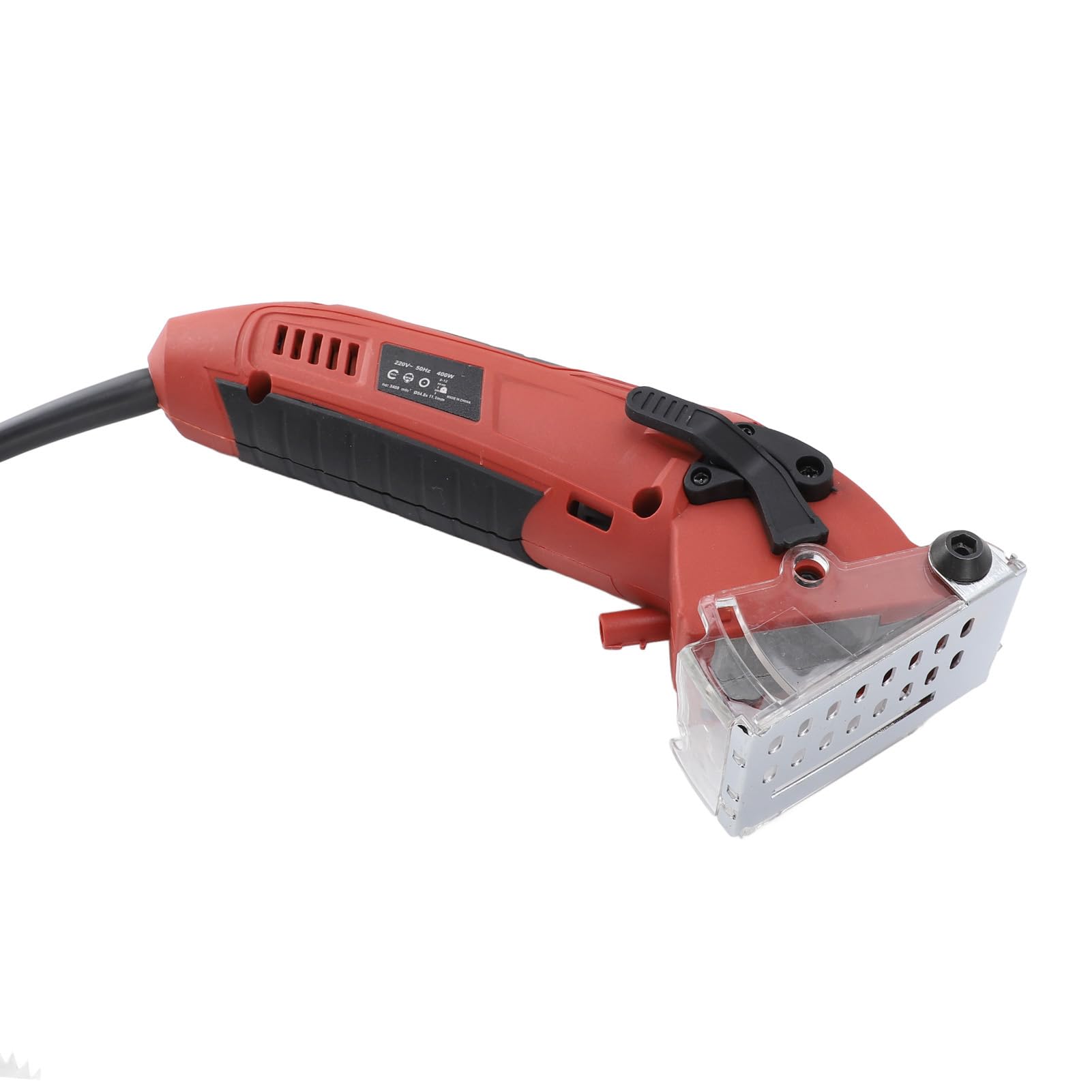 Mini Sierra Circular Eléctrica Eficiente 400 W 3400 RMP Máquina de Sierra Circular Multifuncional con Cable Madera Metal Azulejo PVC Plástico Pequeños Proyectos Uso Doméstico