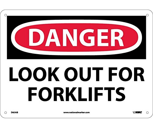 National Marker D65AB Danger Look Out For Fork Lifts Sign