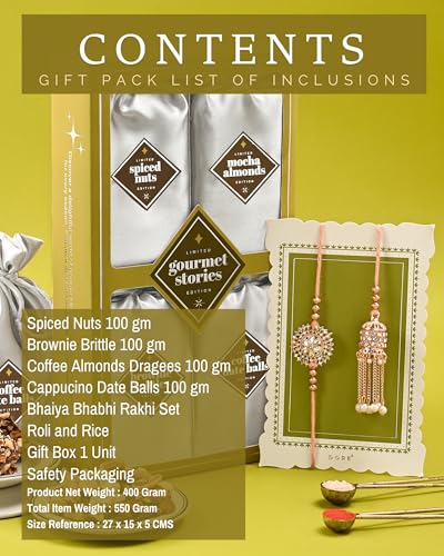 Image of Hyperfoods Rakhi For Brother Gift For Brother 400 Grams Chocolate Gift Pack Raksha Bandhan Gift For Brothers
