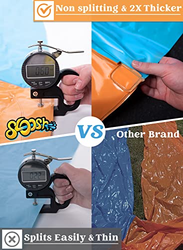 Sloosh 21Ft Water Slides With 2 Boogie Boards Backyard Outdoor Lawn Slip Waterslide 2 Sliding Racing Lanes With Sprinklers Summer Toy 21Ft X 62In, Shark #TOP2