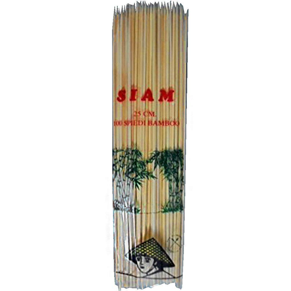 Spiedini In Legno Amscan - Confezione Da 50, Lunghi 20 Cm, Per Grigliate E Party - Foto 5