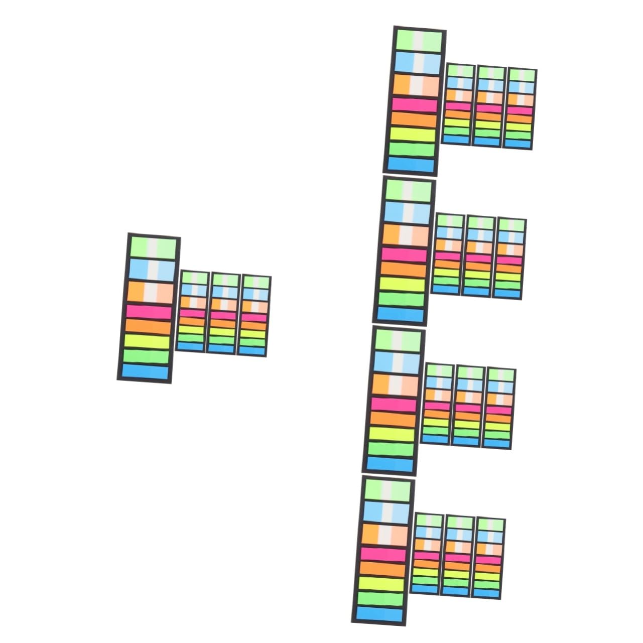 5piezas Tiras De Lectura Guiadas Transparentes Coloridas Marcadores De Página Prácticos Para Estudiantes Para Mejorar La Concentración y Seguimiento Visual La Lectura