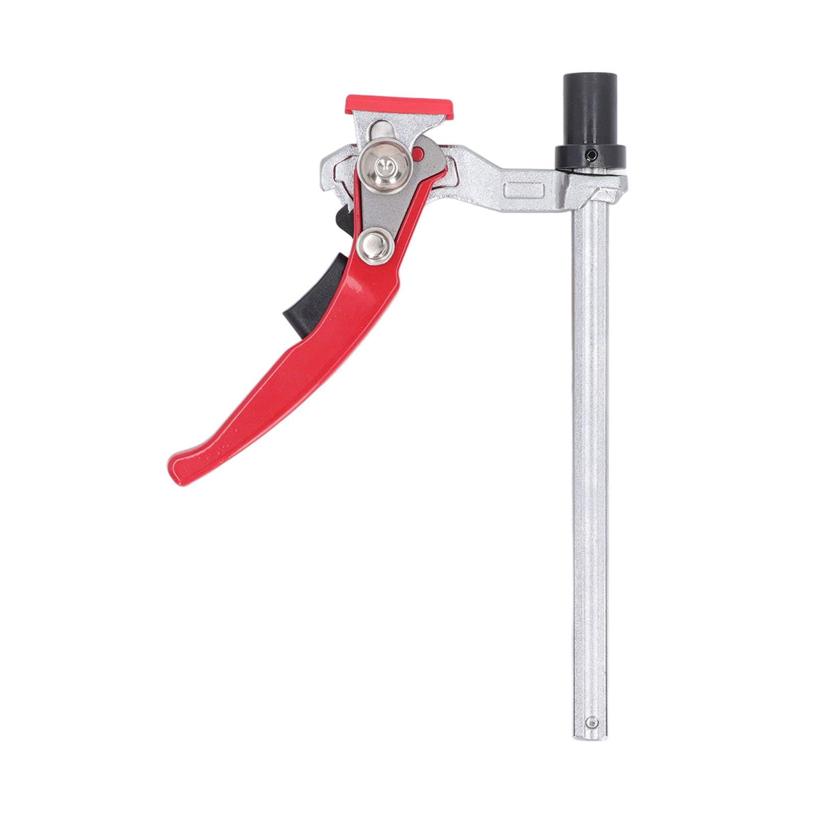 DEWIN Ratchet Bench Clamp,20mm Lever Clamp Capacity Base 13.5x6.5mm Guide Rail Bench Dog Clamp with Ratchet Mechanism Clamping Range 160x60mm for Woodworking