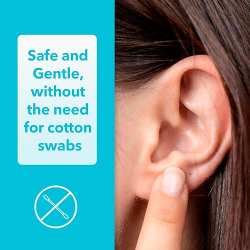 de la cruz ear wax remover and earwax softener 100 pure sweet oil for ears gentle and natural ear oil - 1 fl oz