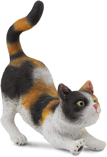 Collecta - Gato de 3 colores (estiramiento), 2.6in de largo x 2.6in de alto