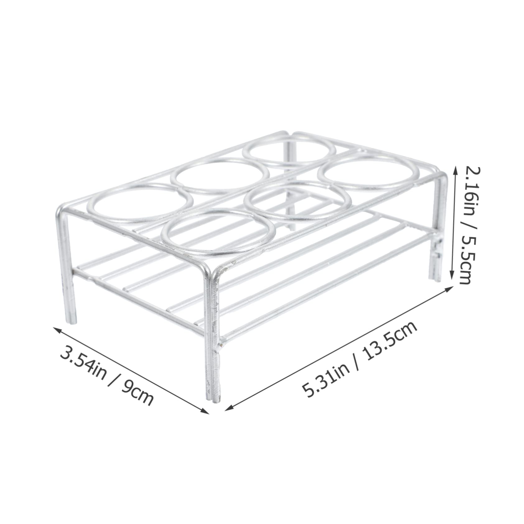 BELLIFFY Laboratory Shelf Chromeplated Crucible Rack Laboratory Supplies Holesplated Nickel Wire Stands Crucible Supporting Tools Nickel Wire Crucible Silver