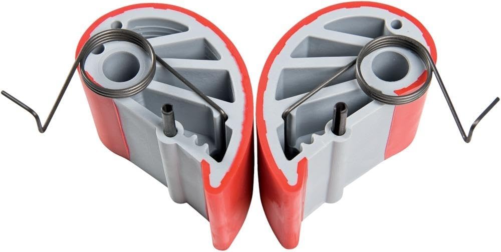 IQ-Tools Ersatzbacken für Plattenträger (rot, 1 Paar, kompatibel mit „Komfort“ Plattenträger, für verschiedene Materialien, verstellbare Spannkraft) PET0181