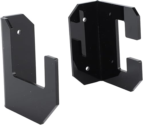 Samurai - Soporte de espada horizontal para montaje en pared, soporte de acrílico para espadas, soporte de exhibición de hoja plana con tornillos