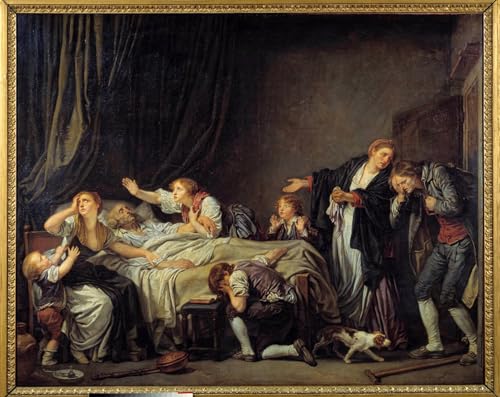 Affiche Jean Baptiste Greuze Le Fils Puni poster artistique salon 60x90cm