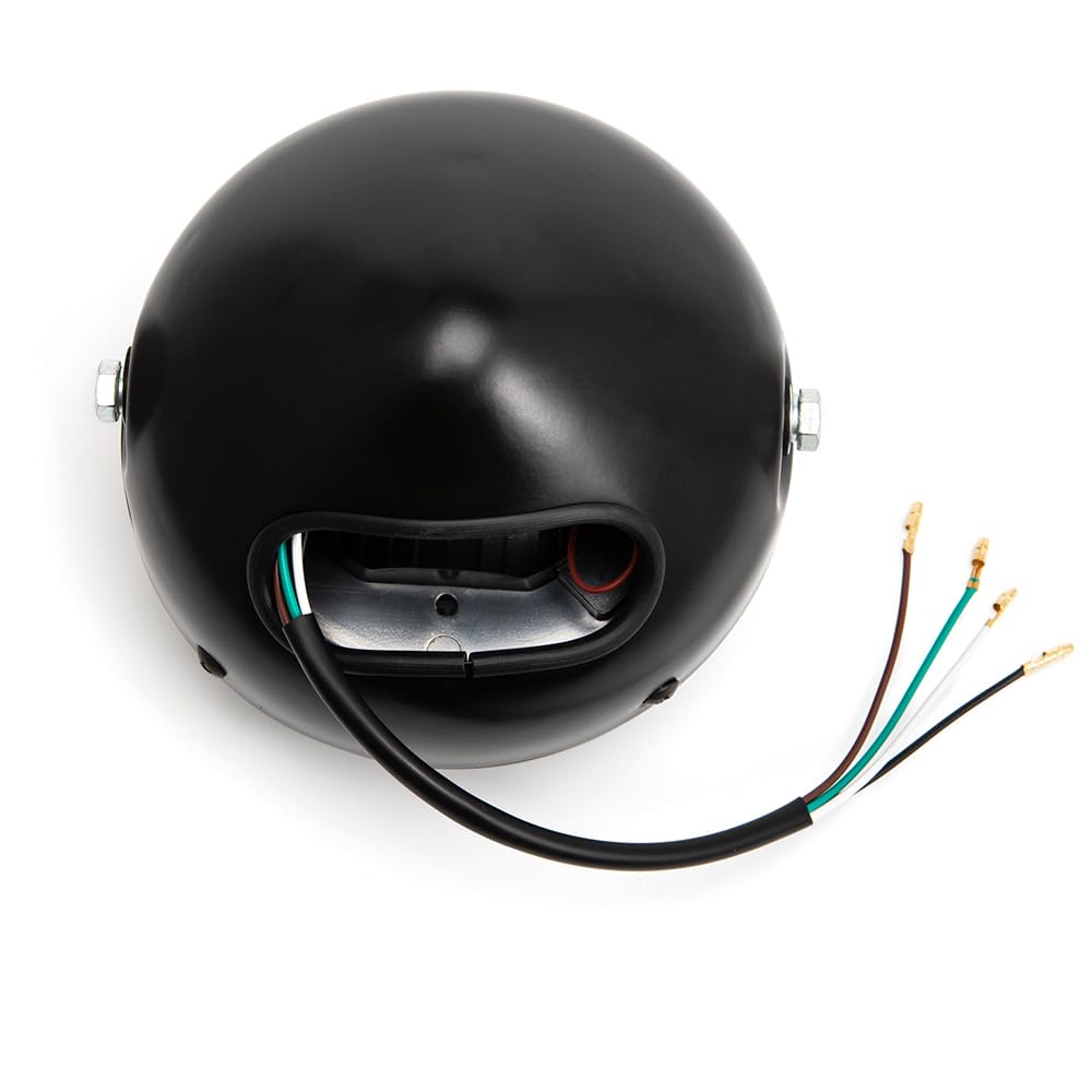 Faro delantero 6.41inch LED para moto cafe racer bobber chopper faro con DRL (Luz blanca DRL)