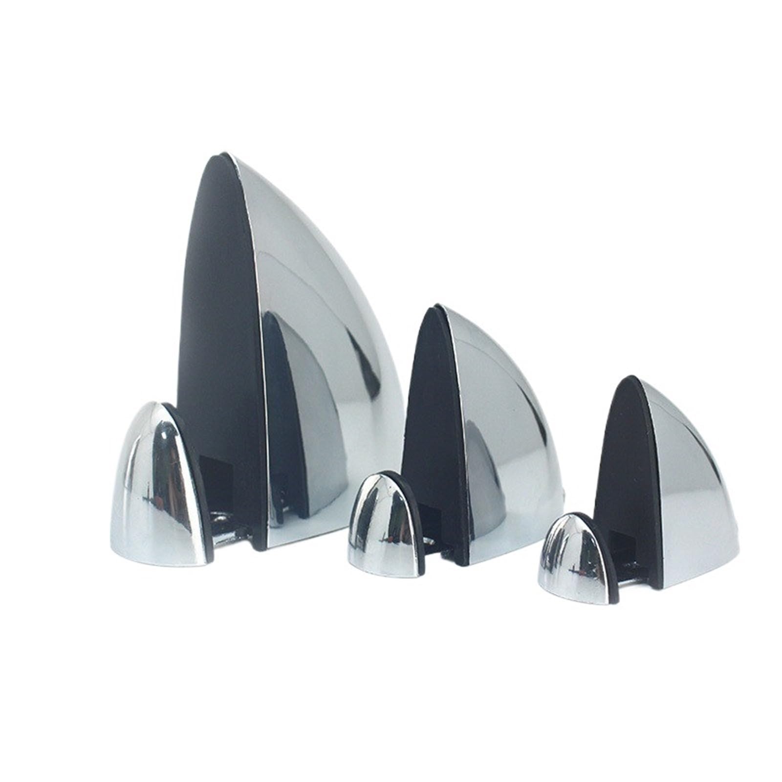 8PCS Adjustable Zinc Alloy Fish Mouth Clip Glass Clamp Holder Glass Wood Shelves Support Shelf Brackets for Glass Shelves(XL)