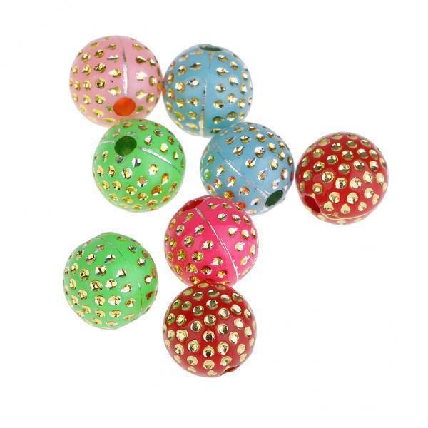 SNAPPSY 5x100 Pcs Mixed Plastic Beads Resin Rhinestone Beads for Jewelry Making Charm-picture-3