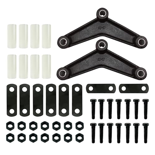 FITHOIST Trailer Shackle Kit Heavy Duty Tandem Trailer Axle Shackle Kit Dual Axle Trailer Leaf Spring Shackle Kit for Double Eye Springs (3500lbs-5200lbs Axles)