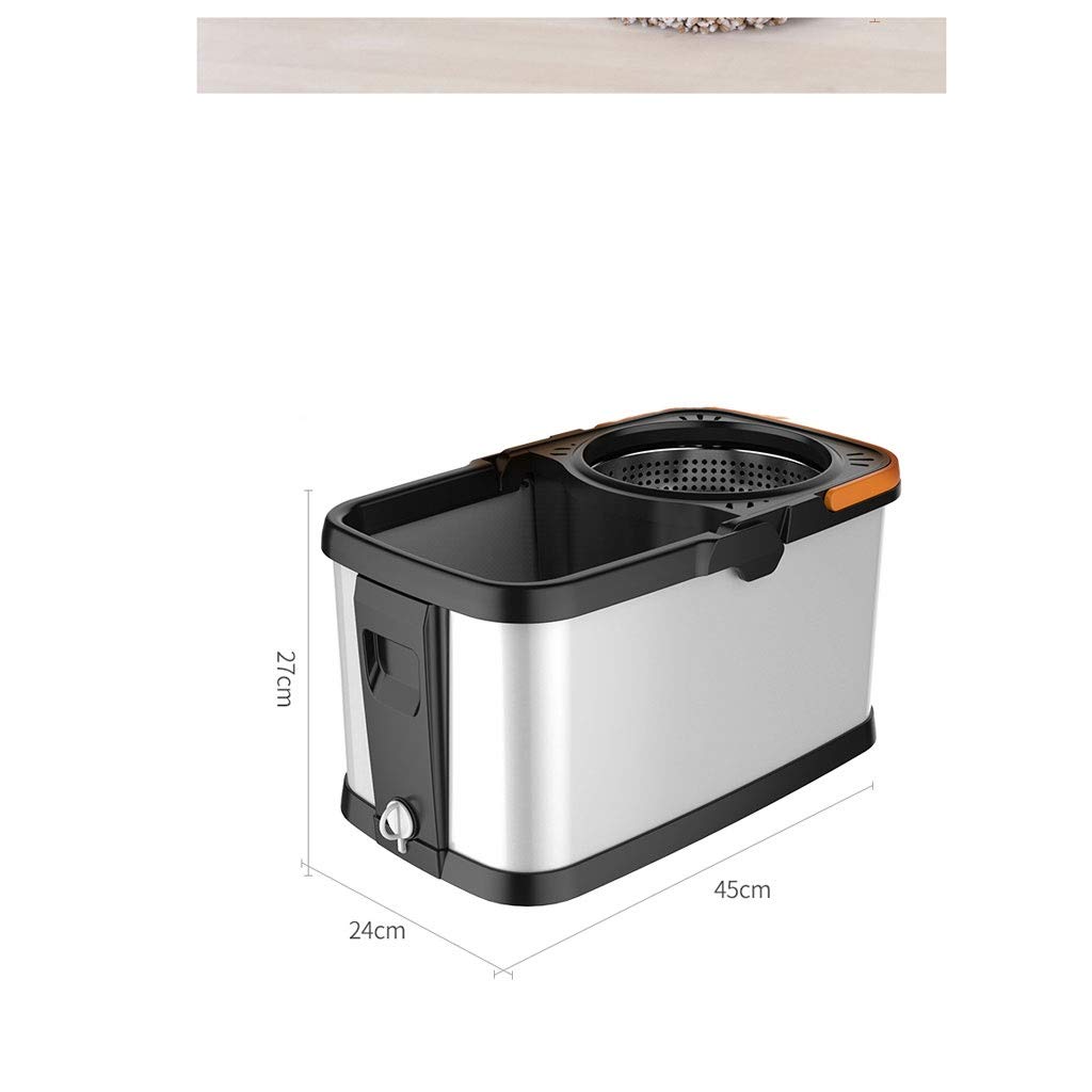 Fregona giratoria, Juego de Cubo dispensador fregona 360° Que Ahorra Espacio, Juego