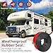 Truck Tonneau Cover Seal with Triple Bulb Design for Pickup Trucks, RVs, Tool Boxes - Waterproof Camper Shell Seal Kit, Car Weatherstripping for Noise and Dust Protection (3.5M/11.4FT)