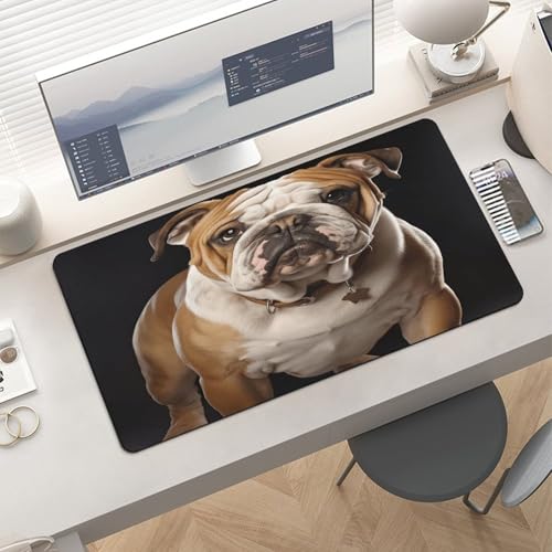 Alfombrilla de escritorio Bulldog inglés 30x60 cm goma miniatura 6