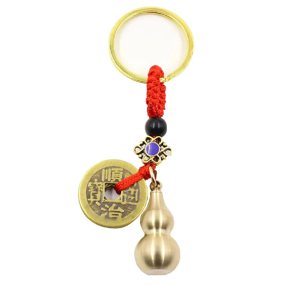 Good Luck Charm voor rugzak - Vintage koperen geluksbrenger - messing