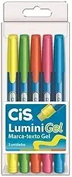 Caneta Marca Texto, CIS, Lumini Gel, 55.1000, Multicor