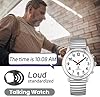 MAUJOY Ladies Atomic Talking Watch(Silver) Clear Loud English Accent Voice, Ideal for Elderly, Visually Impaired, Blind & Amnesia Users, Aids Independent Living #5