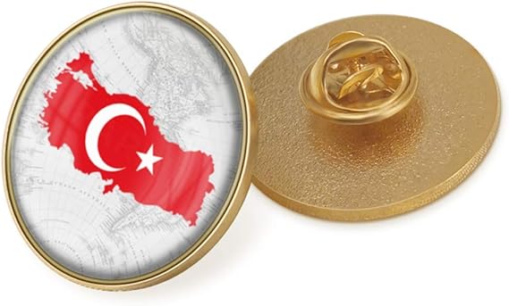 Amazon トルコの国章トルコの国章旗国章国花ブローチバッジ社章 ブローチ 通販