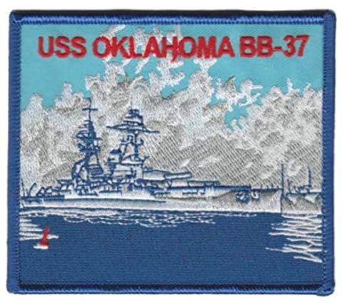 Squadron Nostalgia LLC USS Oklahoma BB-37 Patch – Plastic Backing