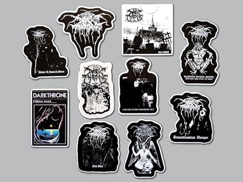 Black Metal Band Sticker Pack (10 Stickers) lo-fi Second Wave Grim Norwegian Kvlt Frost Satanic Corpse Paint Transylvanian Blaze Moon Nordic Evil Forest Death Vinyl Decal Laptop Logo Water Resistant image 3