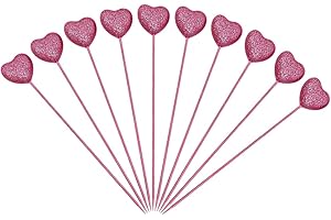 Decorative Pink Heart Sticks for Valentine's