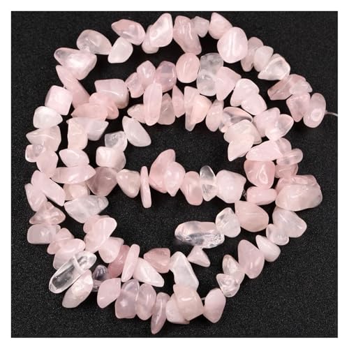 Perles en quartz rose naturel de 8-12mm pour la création de bijoux artisanaux