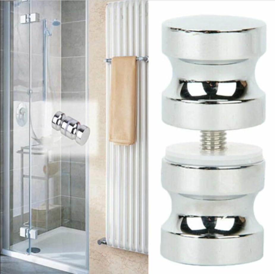 YDT GROUPS Glass Door knob Handlefor Glass Door. 1YEARS Warranty. Shower Glass Door Knob Bathroom Round Back-to-Back HandleM2-picture-14