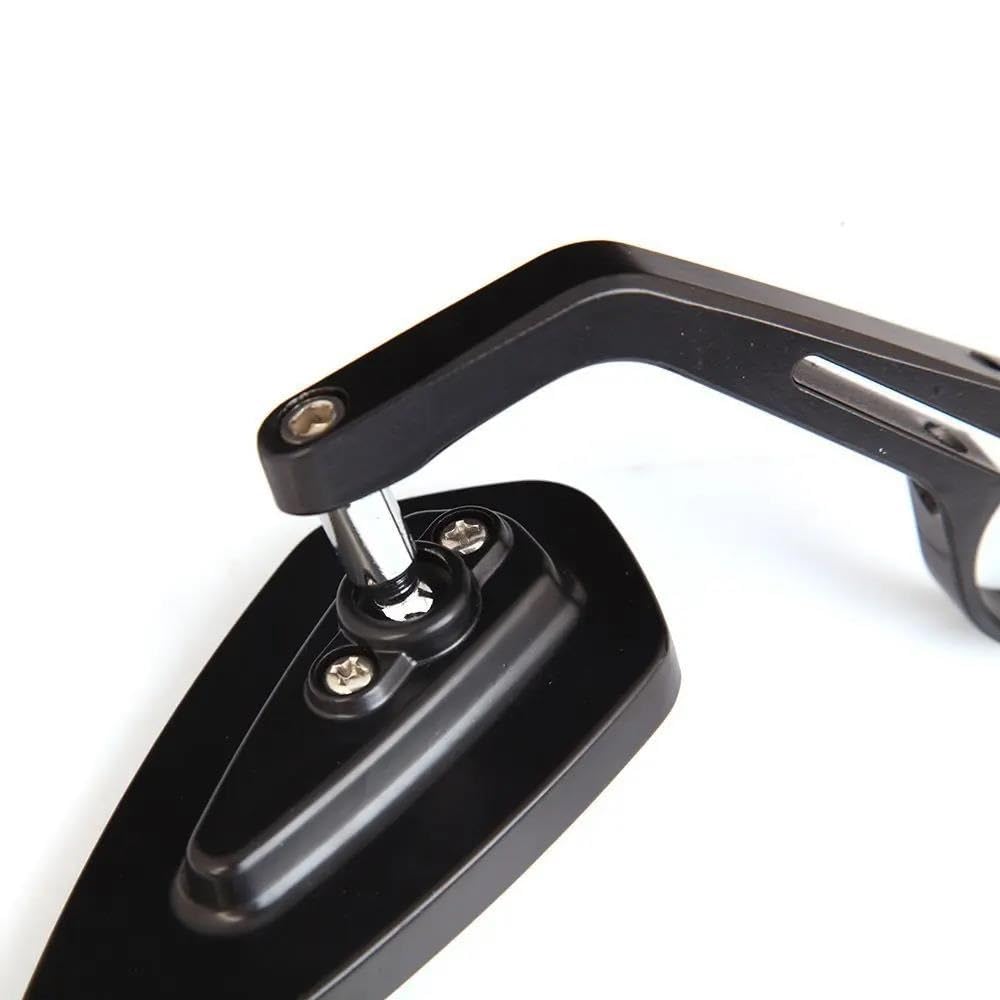 Lenkerendenspiegel Für Ducati Für Hypermotard 950 848 Für Scramble Universal 22 Mm Lenkerendenspiegel Motorrad Seitenrückspiegel Rückspiegel Seitenansicht am Lenker(Schwarz)