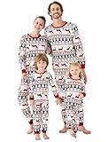 PATPAT - Pijama de Navidad de la Familia, Conjuntos de Estampado de Renos y...