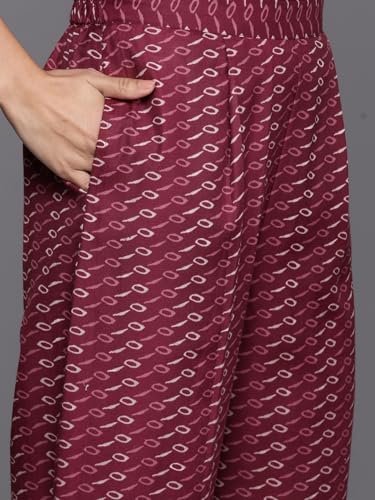 Image of Varanga Women Embroidered Kurta Pant Set with Dupatta | Silk Blend Fabric | V-Neck 3 /4 Sleeve Ankle Length| Wedding Ethnic Wear