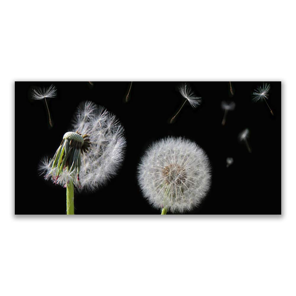Tableau sur verre floral Tulup 120x60cm pour salon moderne