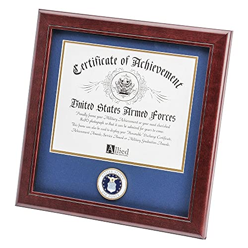 United States Air Force Certificate of Achievement Frame with Medallion