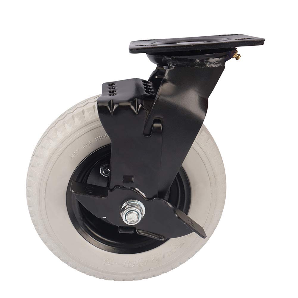 Ruota Girevole 3 Pollici PU Con Cuscinetto 608ZZ - 76x24x8mm, Per Carrelli, Valigie, Mobilia, Trasparente E Silenziosa - Foto 2