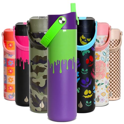 Elemental Core 24oz Stainless Steel Water Bottle with Straw 100% Leak-Proof