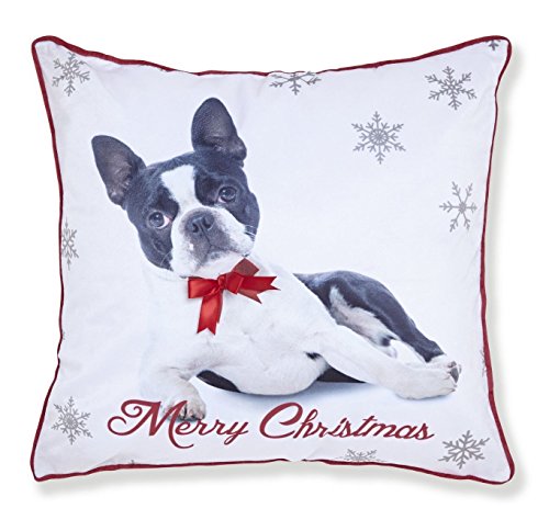 Catherine Lansfield - Merry Christmas Frenchie - Cushion Cover - 43cm