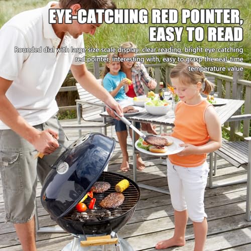 NAVESO 2 Pack BBQ Thermometer, Edelstahl Grill Thermomete, Räucherthermometer, Grillthermometer, Doppelte Temperaturanzeige 50-500℃/100-1000℉ für Alle Grill/Smoker – Bild 5