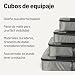 Imagen de Amazon Essentials Juego de 4 Cubos para Viaje