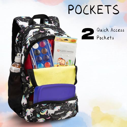 Image of F Gear Colour Buddy 12L Kids Backpack, Kids Can Colour On The Bag, 1 Compartment & 2 Pockets; Lightweight, Durable & Fun Backpack for School & Travel | Comfortable & Stylish Bag