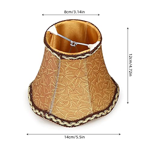 Fuloon Modern European Style Clip On Droplight Wall Lamp Candle Chandelier Lamp Shade 6 Pcs Set (Coffee) #TOP1