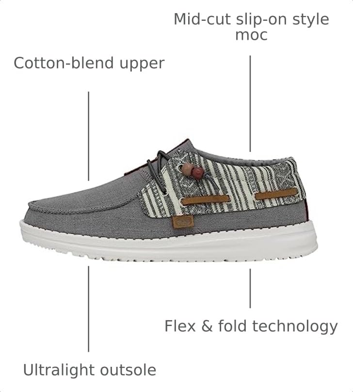 Image of HEYDUDE Women's Ellie | Women's Shoes | Women's Lace Up Loafers | Comfortable & Light-Weight