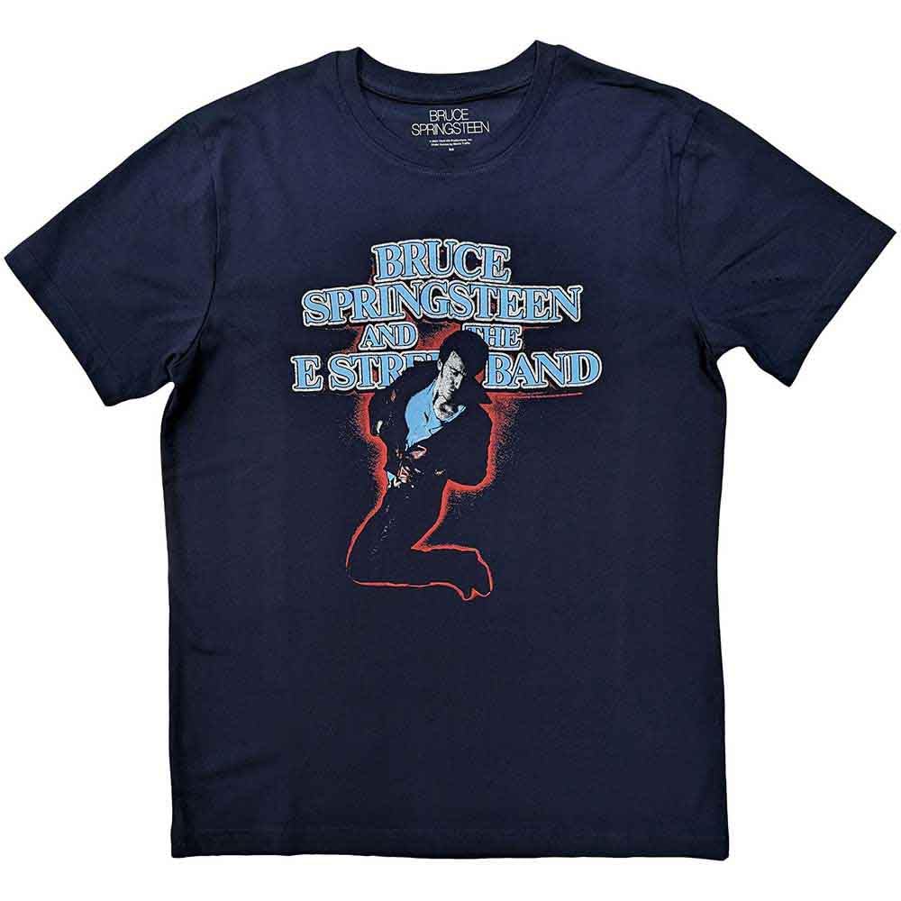 Bruce Springsteen T Shirt The E-Street Band Official Unisex Navy Blue M