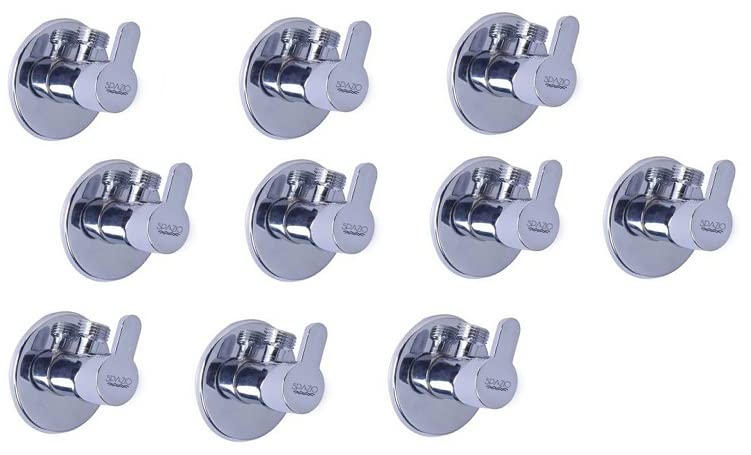 See full amazon price history chart for Spazio Fusion Angle Valve Pack of 10 Chrome Plated Foam Flow Angle Cock Faucet (Wall Mount Installation Type) Spazio Fusion Angle Valve Pack of 10 Chrome Plated Foam Flow Angle Cock Faucet (Wall Mount Installation Type) (B0B1JBKBJ2) Amazon Price History, Amazon Price Tracker