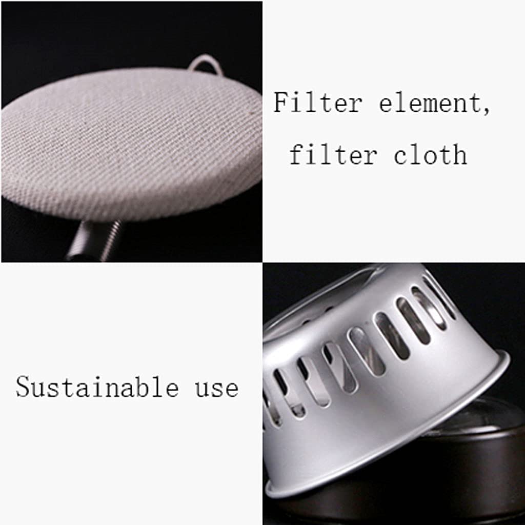 OLOTU Professionale Moderna caffettiera a sifone, caffettiera ghiacciata con bruciatore ad Alcool, caffettiera Trasparente con Supporto in Acciaio Inossidabile Caffettiera Dripster